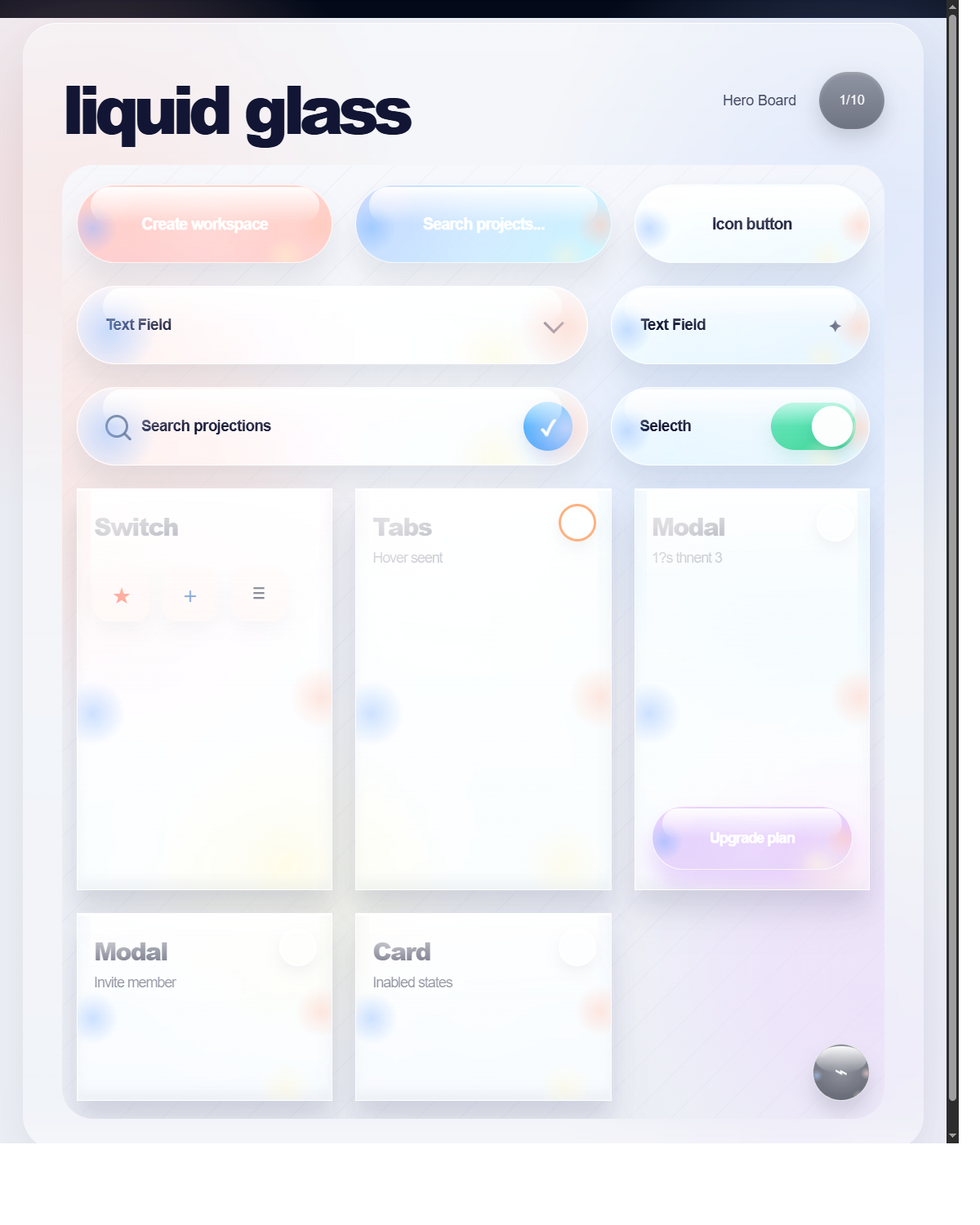 Liquid Glass visual style preview